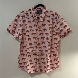 Bonobos Tiger Print Button Down Shirt